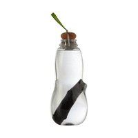 Эко-бутылка для воды Eau good с фильтром-ионизатором, 800 мл, материал: Binchotan, пищевой пластик, пробка, металл, размер : 24 x 8,5 см, цвет: лайм, BLACK+BLUM, Великобритания
