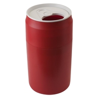 Корзина для мусора Capsule, материал: пластик, размер: 46 х 25 см,  цвет: красный, QUALY, Таиланд